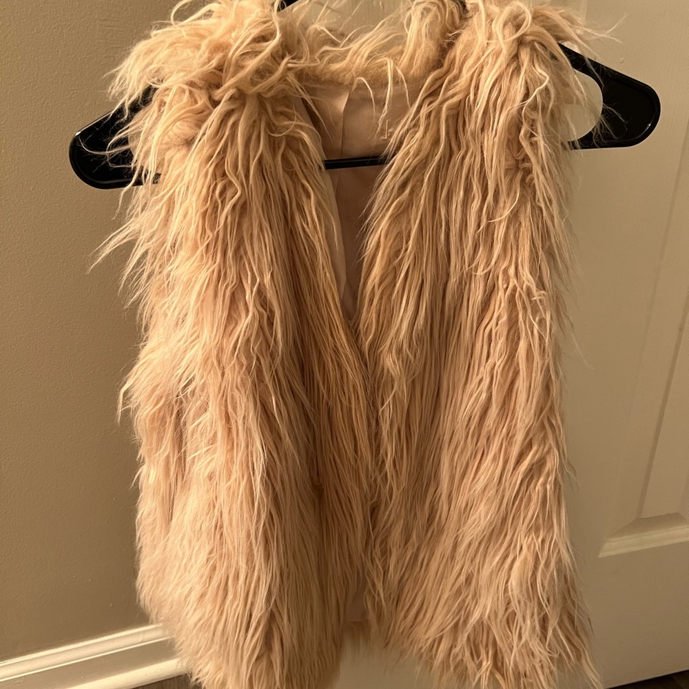 Faux fur vest